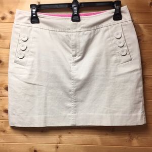 NWOT Lilly Pulitzer khaki mini skirt